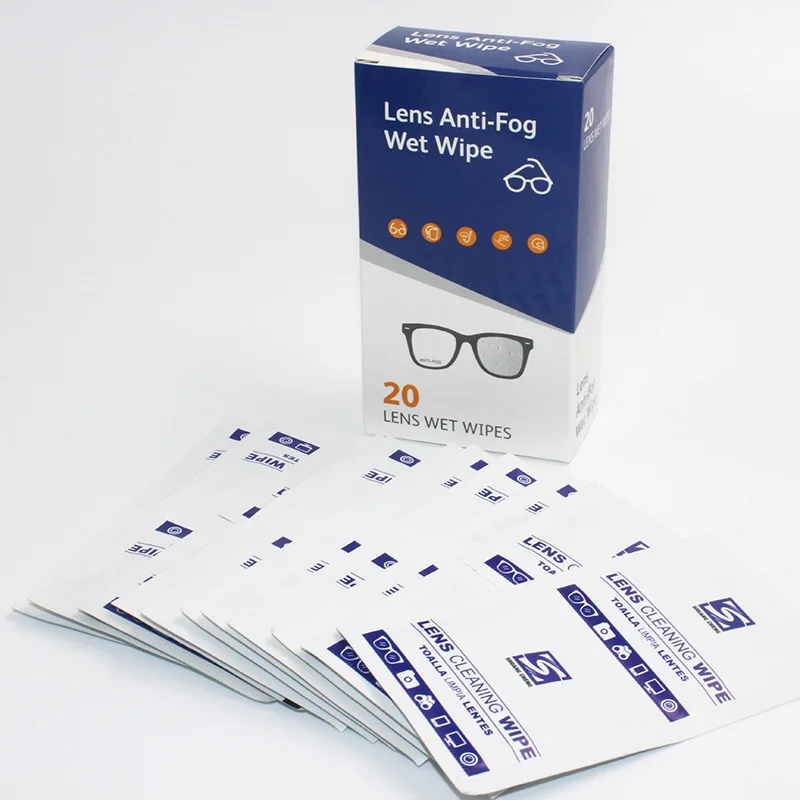 Glasses lens anti-fog wipes disposable portable wipe anti-fog cloth mobile phone screen high-grade cleaning wipes cloth