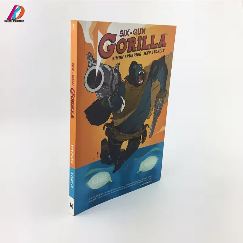 Custom Perfect Binding Coloring Painting Comic Book For Children