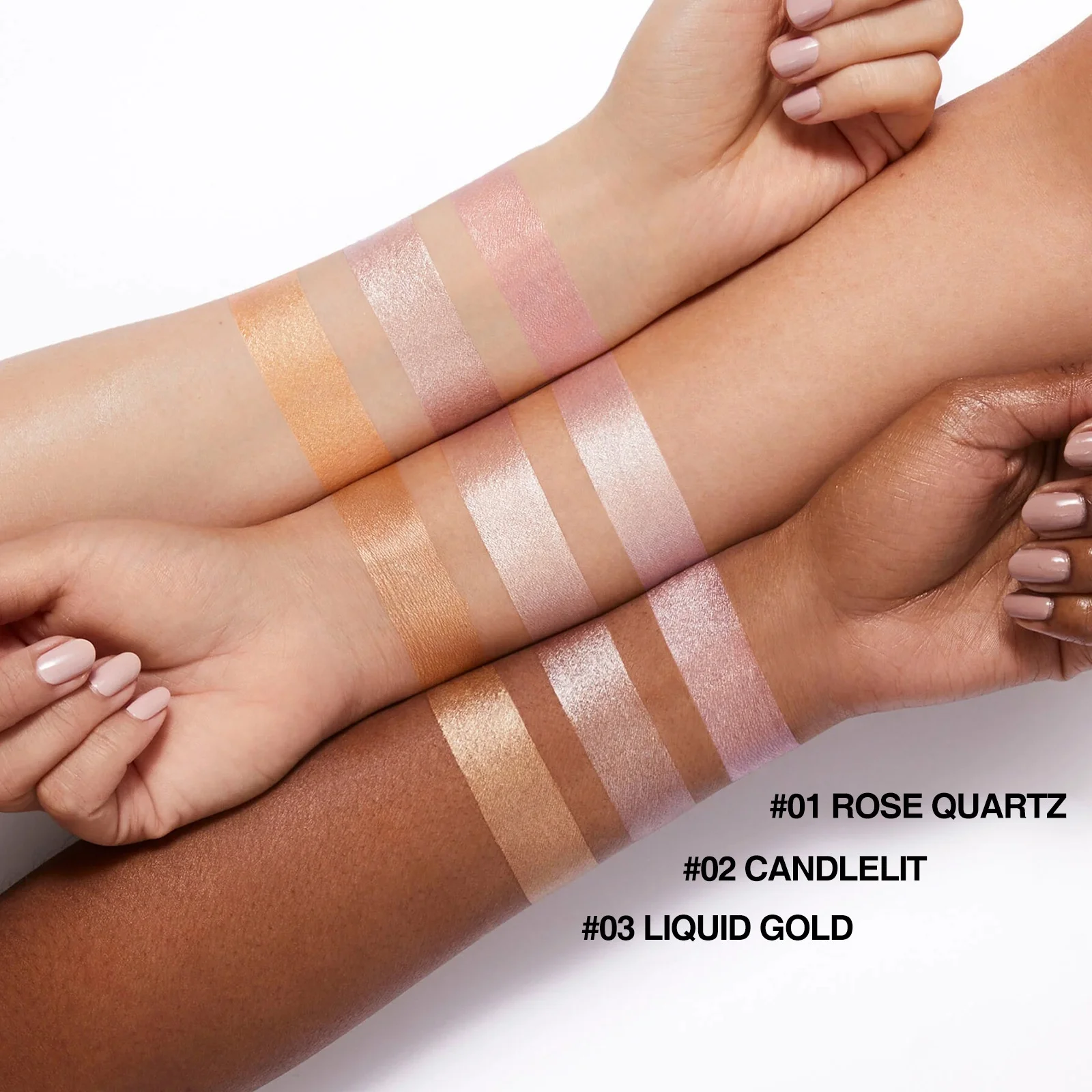 LANGMANNI Monochrome Pearl Light earth color Flashes long lasting sparkly Liquid Highlighter stick for face
