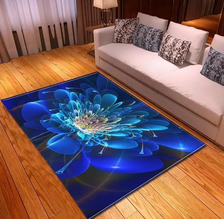 3d China wholesale custom printed anti slip living room carpet exporting and Christmas stock up