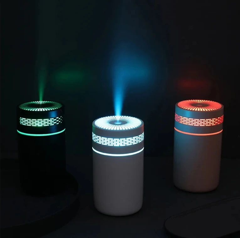 New Product Portable Car Use Air Humidifier Colorful Light H20 Humidifier With USB Charging Use For Car
