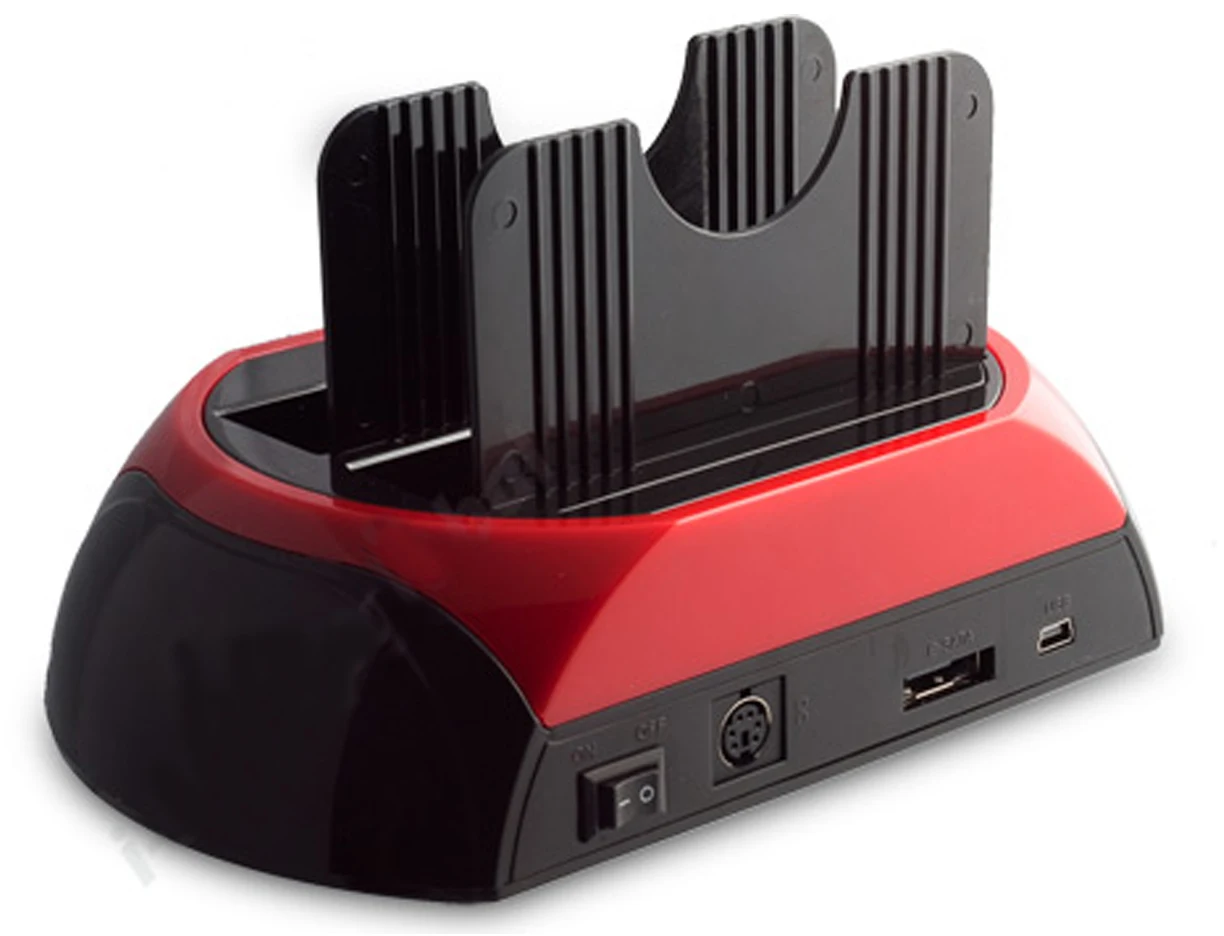 All In 1 HDD Docking Station IDE SATA USB 2.0 to 2.5 3.5 Inch Dual Slot Hard Disk hdd dock station  OTB  hard disk base