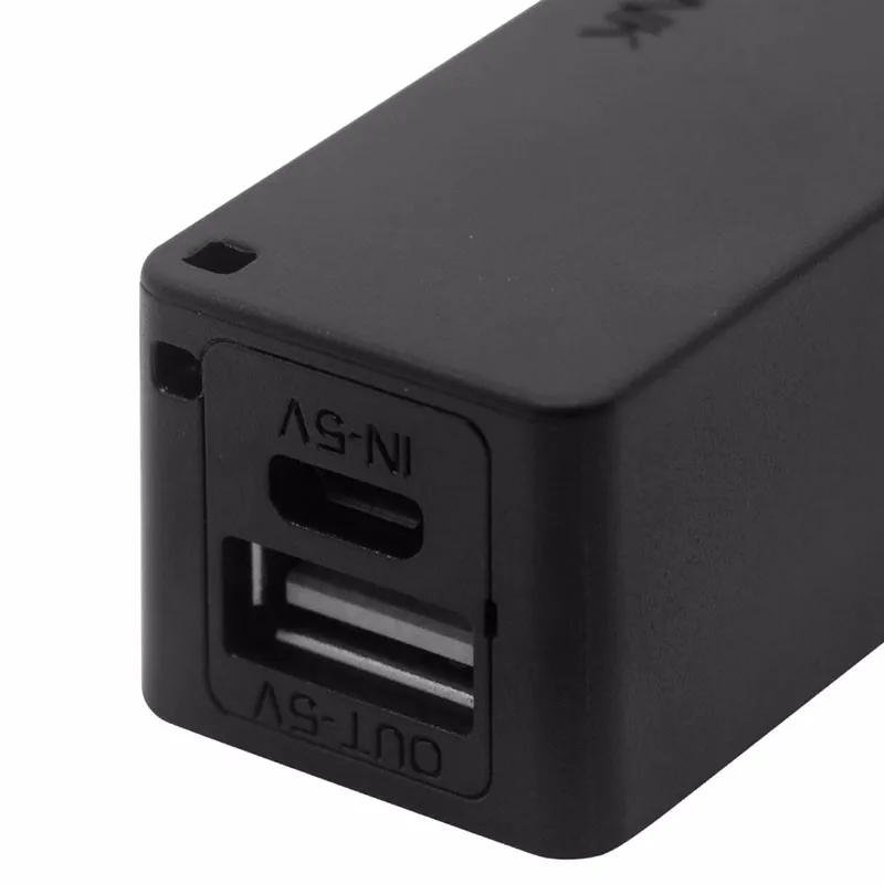  Внешний аккумулятор с брелоком для ключей портативный внешний 2600 мАч USB-портом упаковка зарядное устройство 18650 Без