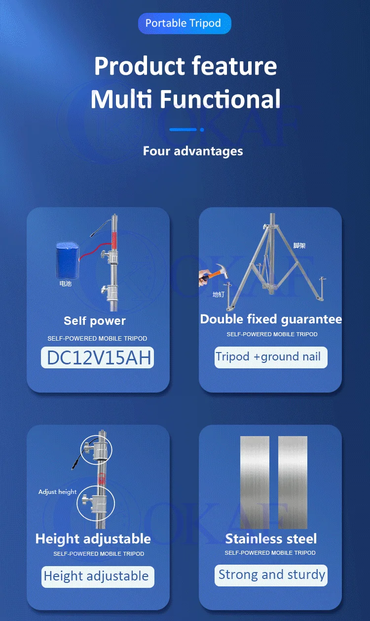 Mobile 4G HD Camera Portable IP Surveillance Dome Camera CCTV Rapid Deployment Camera With Built-in Battery Tripod