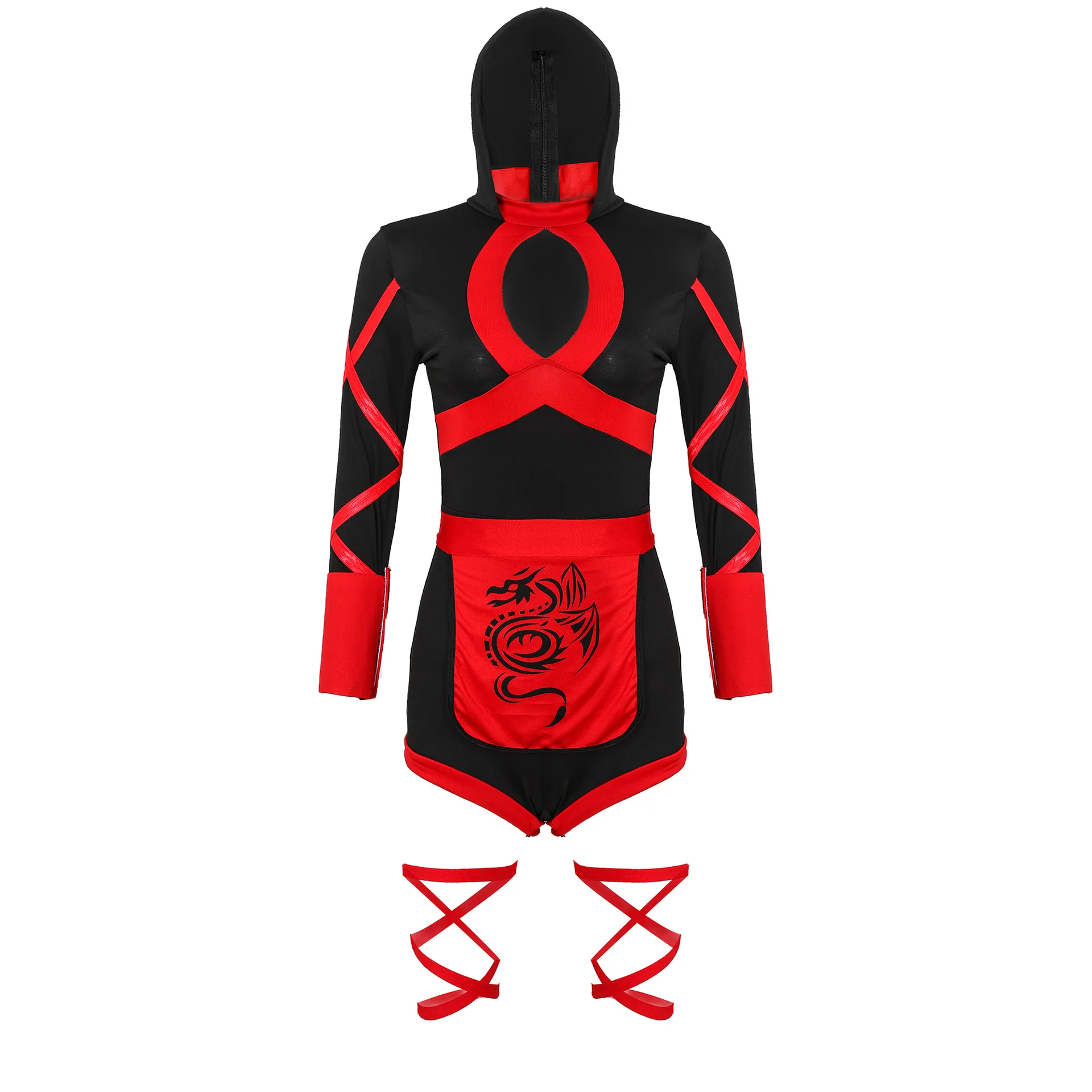 Ninja Cospla Costume Gothic Victorian Style for Cosplay and Costuming Halloween Sexy TV & Movie Genre Cosplay Clothes