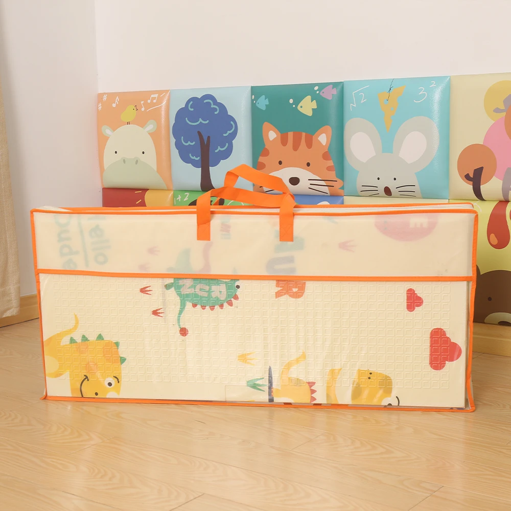 Custom Waterproof babies crawl fold Xpe foam large baby play mat for baby child