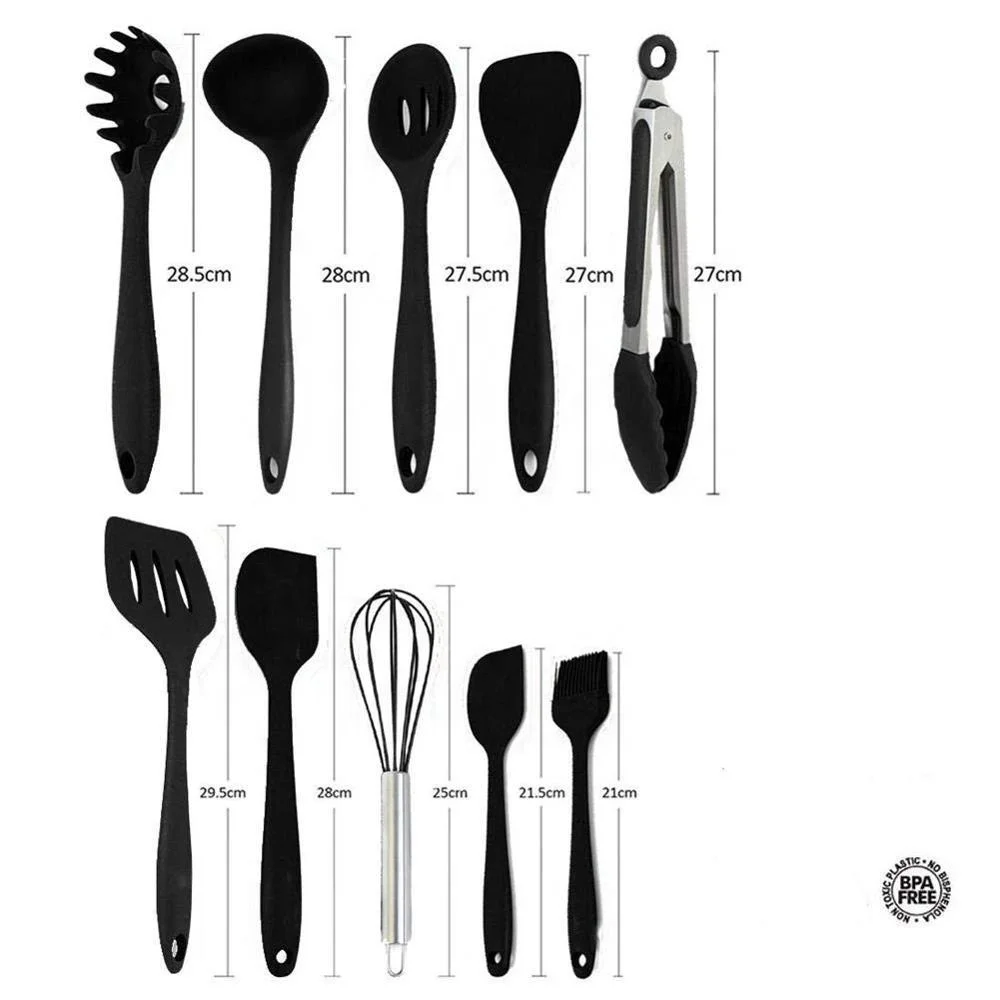 Высококачественная платиновая силиконовая кухонная утварь, лопатка/щипцы/вилка/Лопатка/Кисточка/ковш/венчик и т. д.