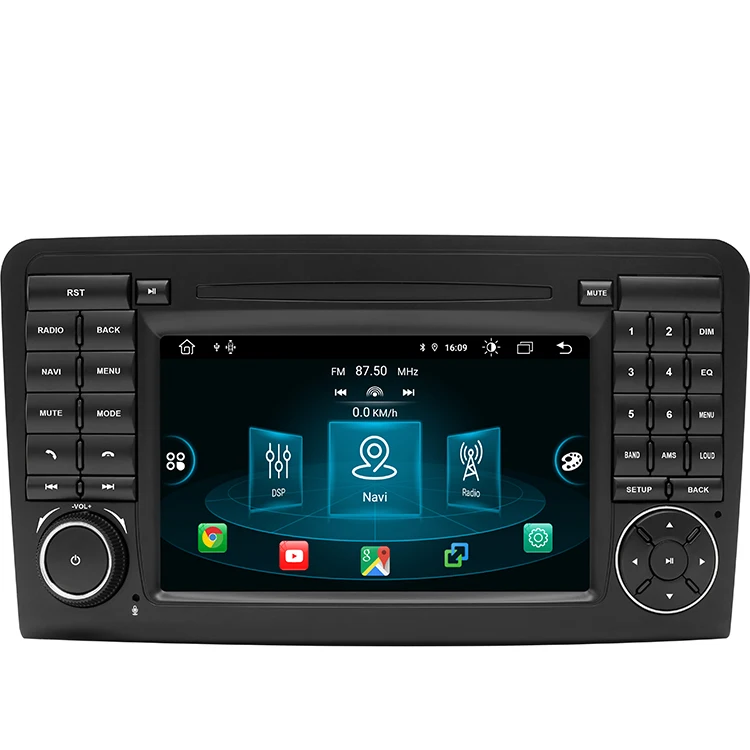 slim  Android 11 Car DVD gps radio For Mercedes Benz ML W164 X164  ML300GL500 ML320 ML280GL350 GL450 ML350  Autoradio Multimedia