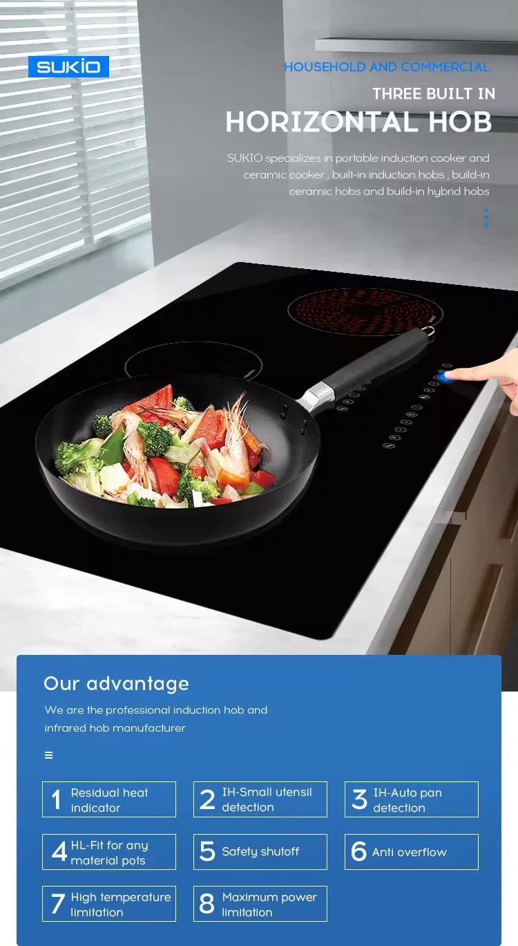 Wholesale Chinese Manufacturer 3 Burner Induction Cooker for Kitchen Cooking