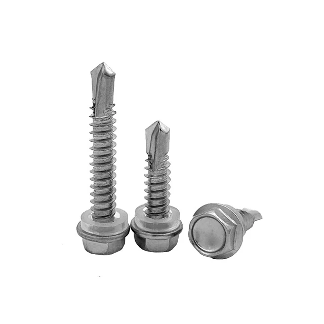 Stainless steel hex flange head  drill tail screw factory price