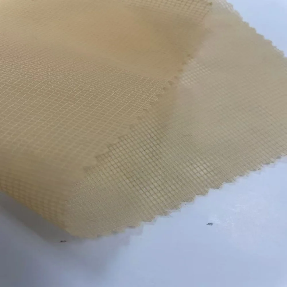 Feather sense nylon organza ultra-thin velvet waterproof nylon cloth autumn and winter down jacket down sleeping bag fabric