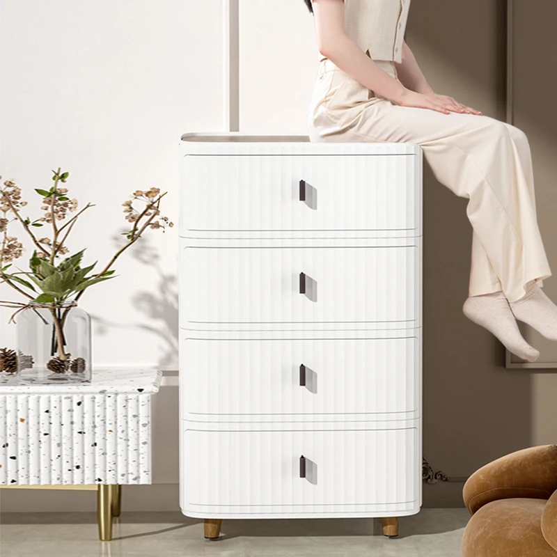 Customizable Lounge Kids Drawer Toy Storage Cabinet Plastic Cabinet Storage with TPR Handle