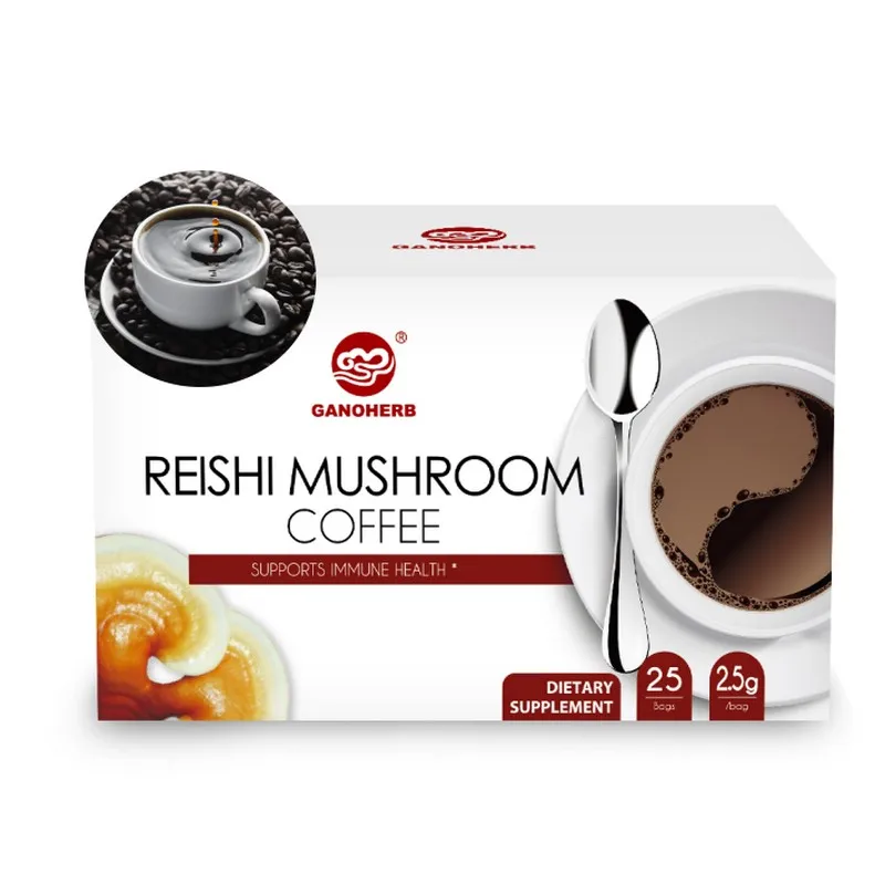Кофе Ganoderma органический гриб черный растворимый кофе 2 5 грамм 25 пакетов
