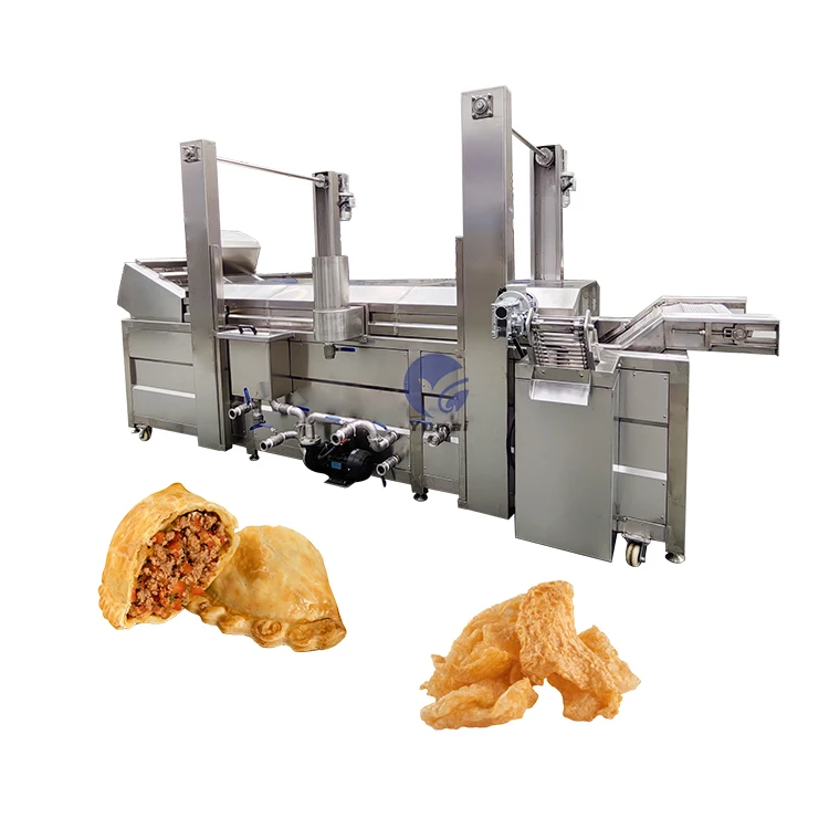 Hot Sale Automatic Continuous Noodle Namkeen Chin Chin Fryer Nuts Soya Bean Cashew Groundnut Peanut Frying Machine