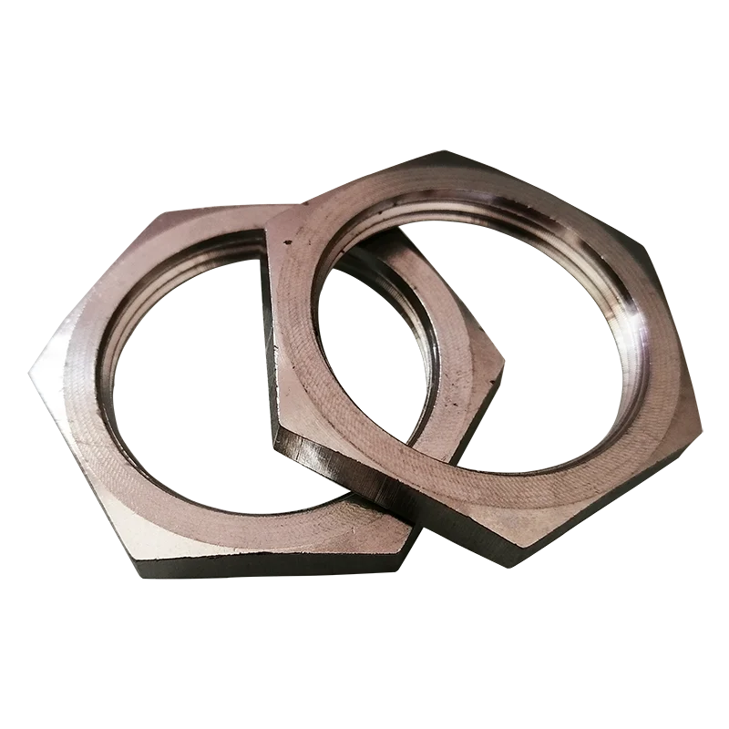 
Stainless steel hard tube hexagonal anti-loosening galvanized pipe lock nut 