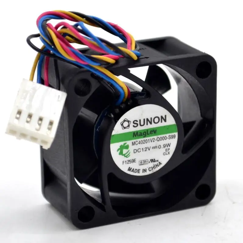 Genuine New MC40201V2-Q000-S99 4020 40mm 12V 0.9W 4 wire PWM cooling fan 40*40*20mm