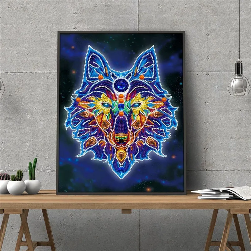 Wholesale Custom DIY Luminous Diamond Painting Dark Diamond Cross Stitch Mosaic Art Home Decor