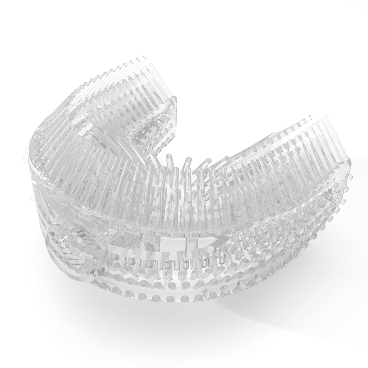 Clear BPA Free U Shape Kids Baby Silicone Toothbrush Head