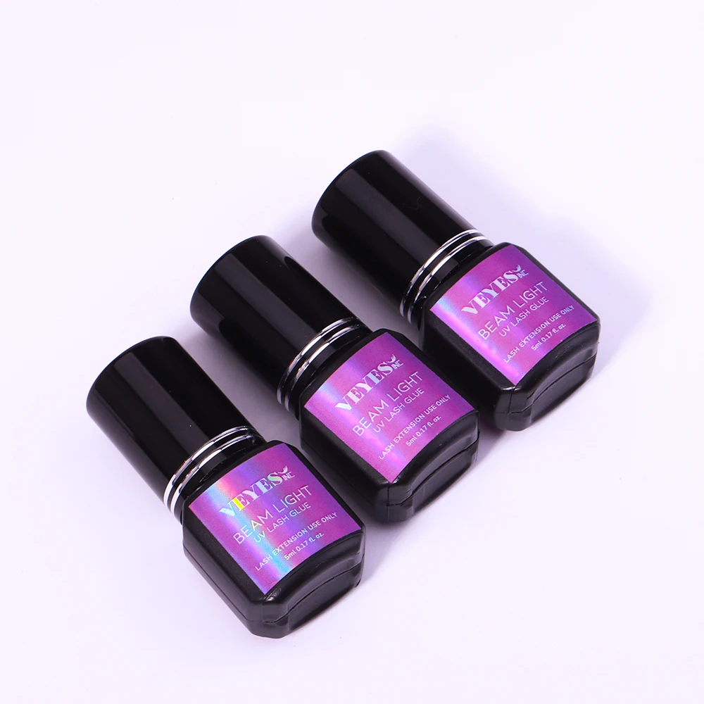 VEYES Inc. Quick Setting Waterproof UV Glue Lash Extension Fast Drying Strong Free Shipping Private Label Bottle Warehouse USA
