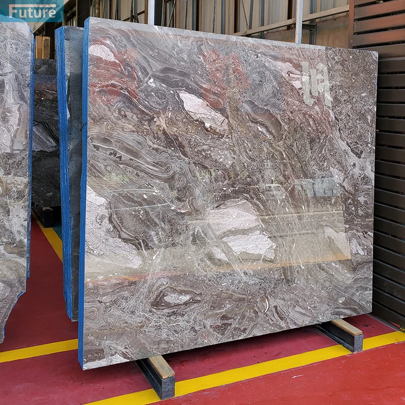 Future Stone Wholesale High Quality Calacatta Venetian Brown Floor Wall Tile Natural Marble