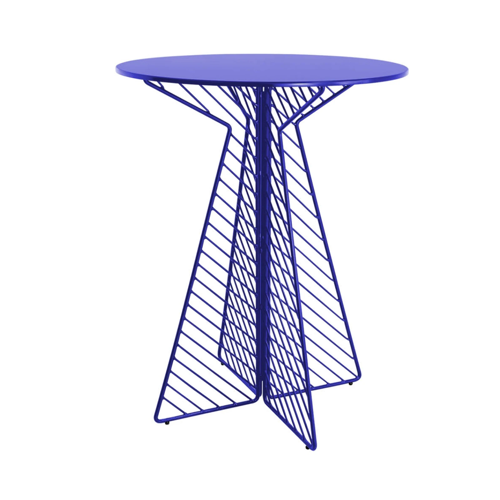 Metal Wire Bar Table Bar Furniture High Table for Bars, Pubs and Restaurants, Powder Coated Metal Frame, 1 Pc Pack