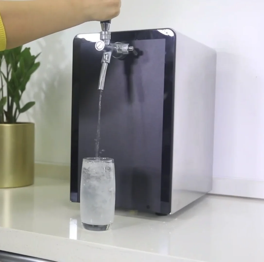 Cold Sparkling Water Dispenser Ice Soda Water Maker Machine Stainless Steel Gas Water Dispenser
