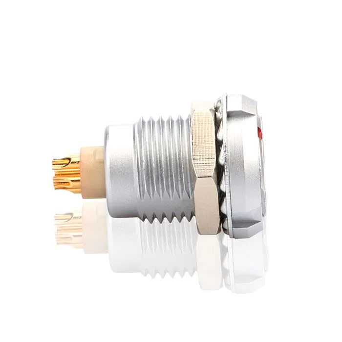 MOCO 1BZ2 Circular Push Pull ECG.1B.305 Female Socket 4 5 6 7 PIN Nut Fixed Inside And Outside The Chassis Precision Connector