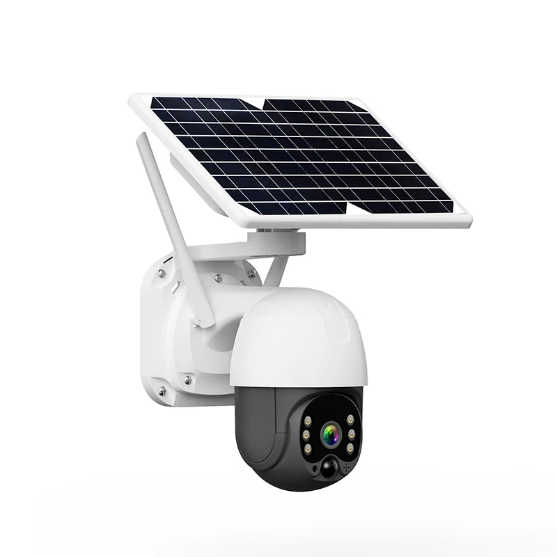 Intelligent Wifi Solar Energy Powered Alert Ptz Video Cam Solare Security Totally Wireless Solar Sim Card Ptz Auto Track Outdoor