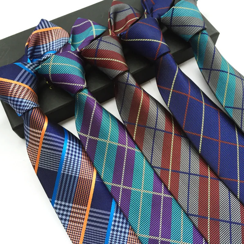Wholesale   Forbetter YB18  Color Plaid Woven Polyester  Neckties