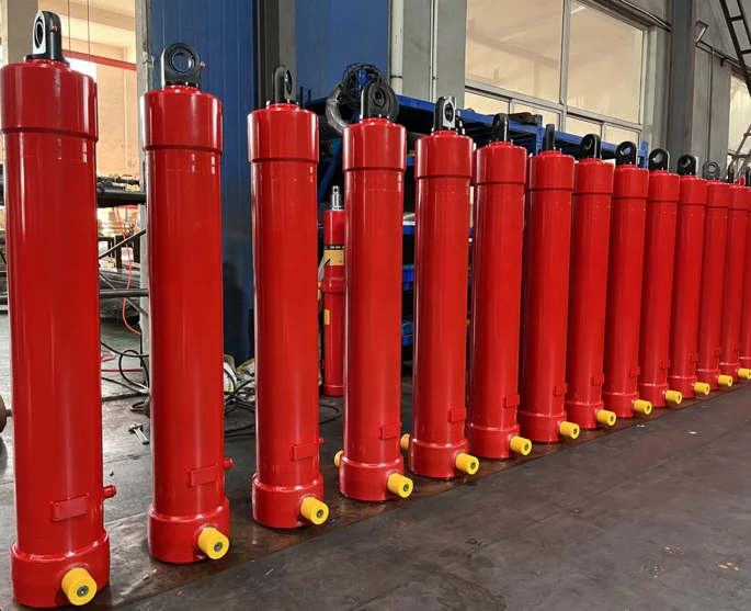 Custom Size single Acting Three Four Five Stages FC FE type hydraulic cylinder Telescopic Hydraulic Cylinder