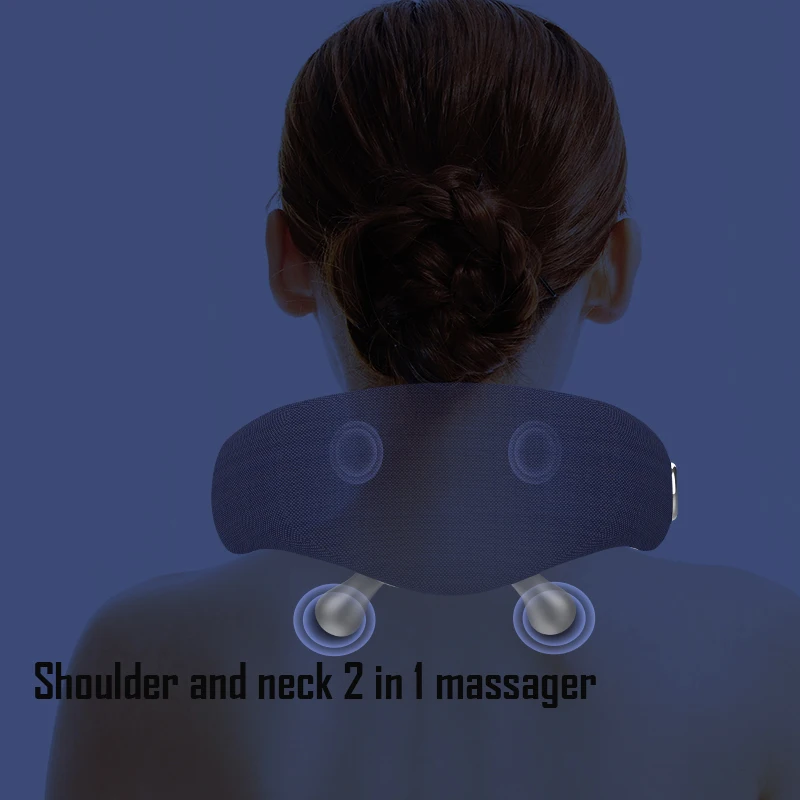 2024 Best Multifunctional Muscle Relax Pain Relief Electric Rechargeable Rolling Kneading Neck Shoulder Massager
