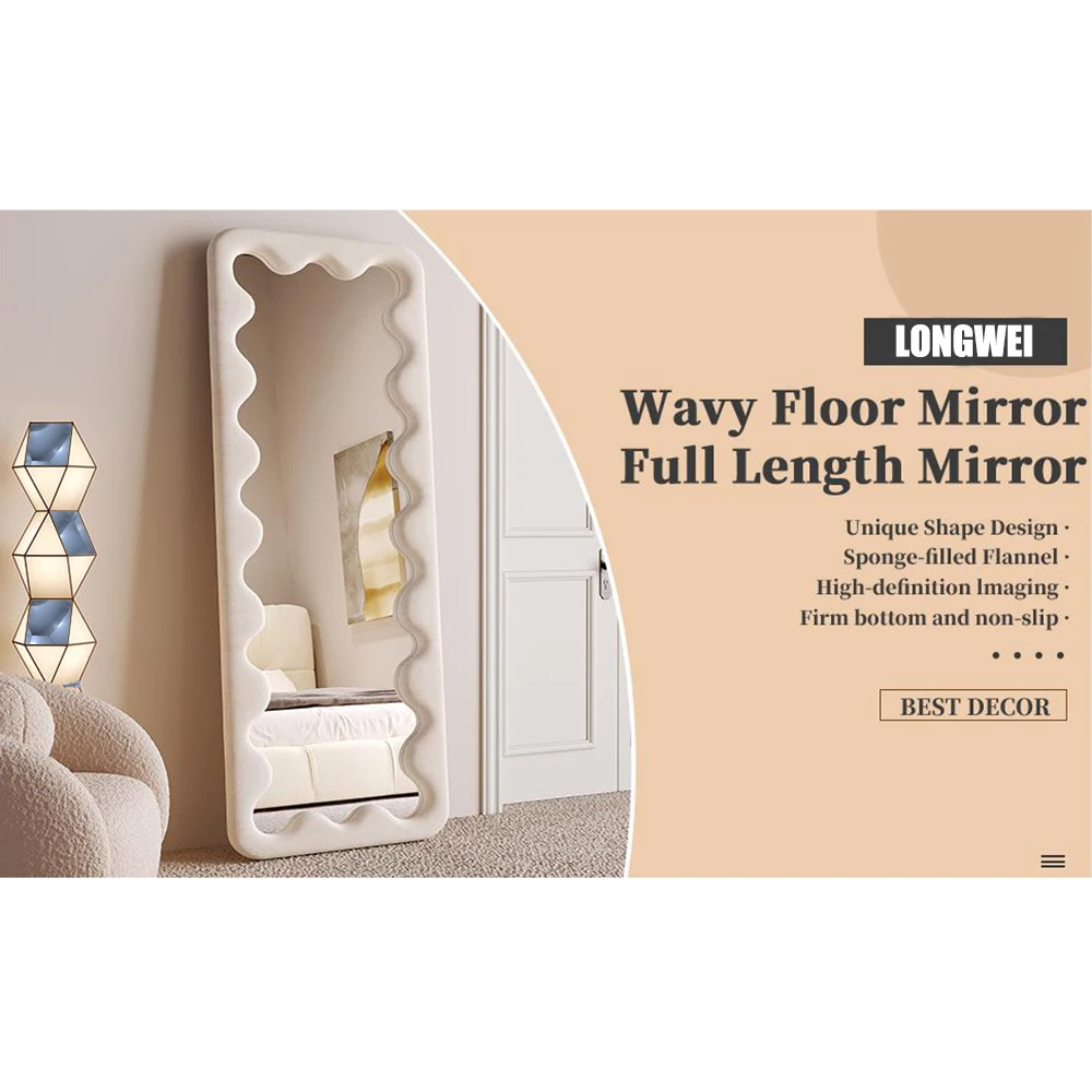 custom hollywood style antique flanner large full length floor stand wooden dressing mirror wall for bedroom  espejo spiegel