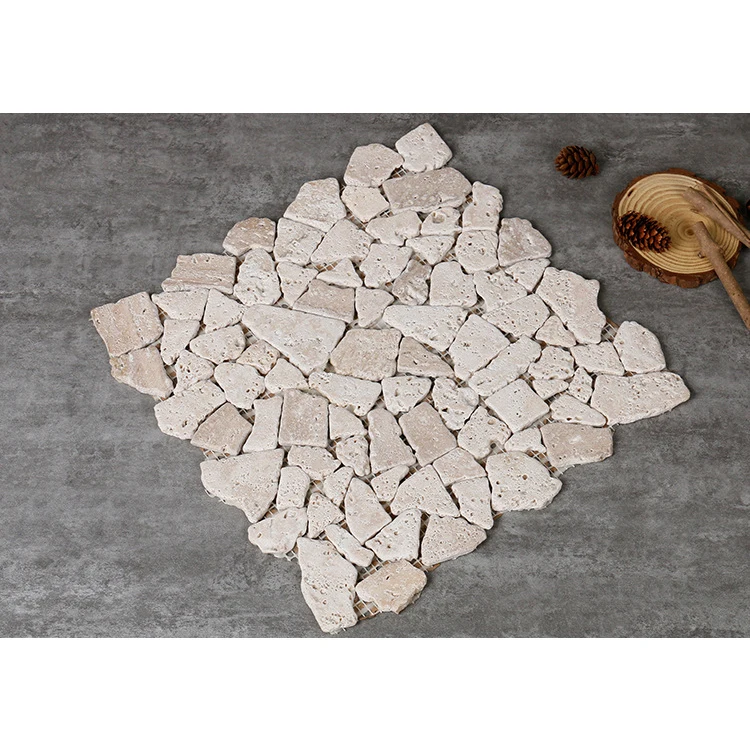 Роскошный случайный Мраморный Настенный декор кремовый бежевый травертин мозаичная плитка для кухни и ванной настенная