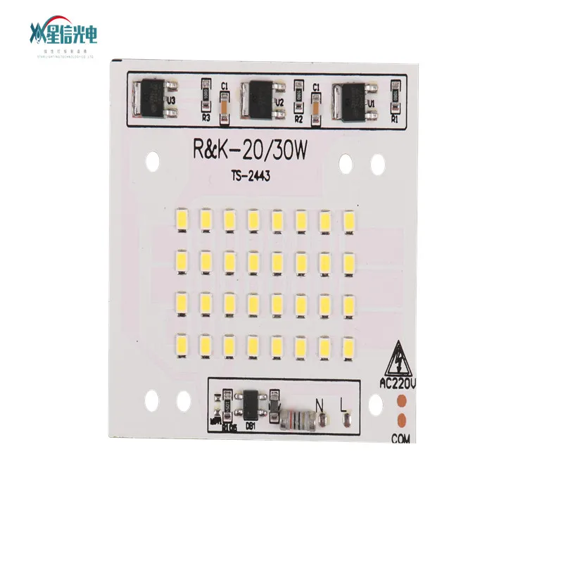 XGD линейная ИС SM2082D AC220 в 2,5 кв всплеск 30 Вт MCPCB AC DOB без драйвера SM2835 6 в 1 Вт Светодиодный чип