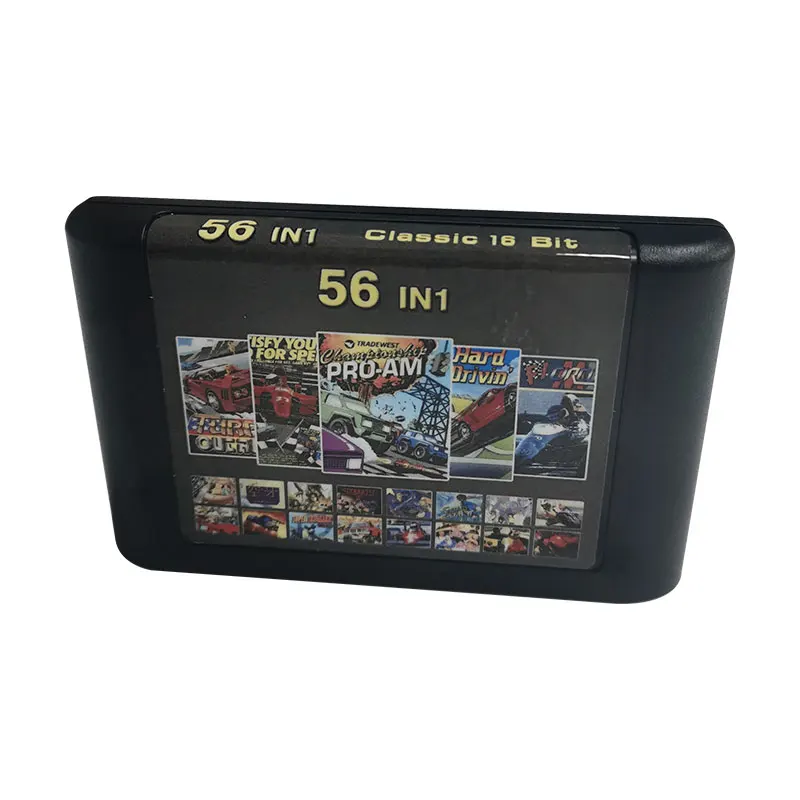 Оптовая продажа, 56 в 1, новые картриджи для Sega Mega Drive