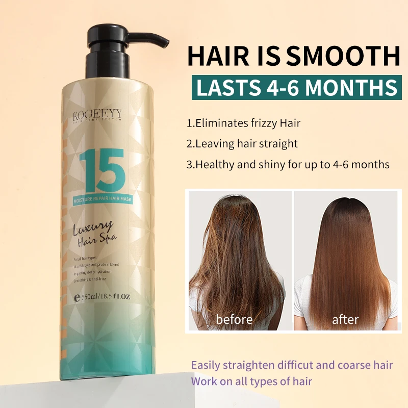 KOGEEYY 550ml Argan Oil Magic Hair Treatment Mask Cream Salon Smoothing Shina Nourishing Biotin Keratin Repair Hair Conditioner