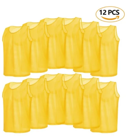 6/12 PCS Adults Soccer Pinnies Quick Drying Football Jerseys Vest Scrimmage Practice Sports Vest Breathable Team Training Bibs