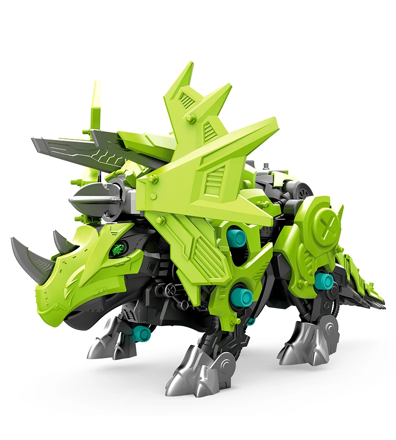 2022 new arrived Electric bayonet Triceratops hand make dinosaur block toys