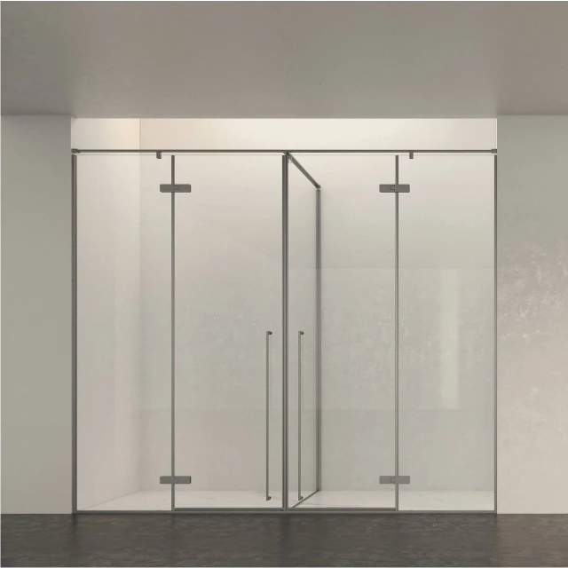 Customized Modern Glass Shower partition swing door One-Stop Solution for Hotel Apartment Villa Bathroom Project Inox 304