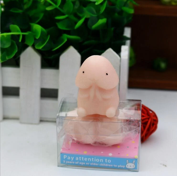 
exisiting stock cute plastic rubber penis shape mini squishy toy mochi squishies  (60655999974)