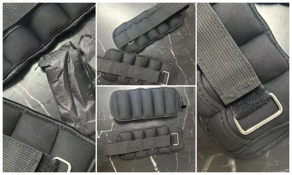 NQ SPORTS Fitness Training Adjustable Neoprene Ankle Wrist Weight Custom Adjustable Fitness Weighted Ankle Sandbag Weight Cuffs