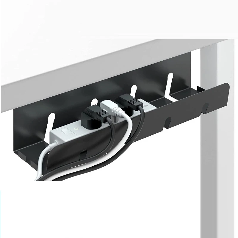 China Supplier Carbon Steel Coating Under Desk Cable Management Tray Wire Tray For Office