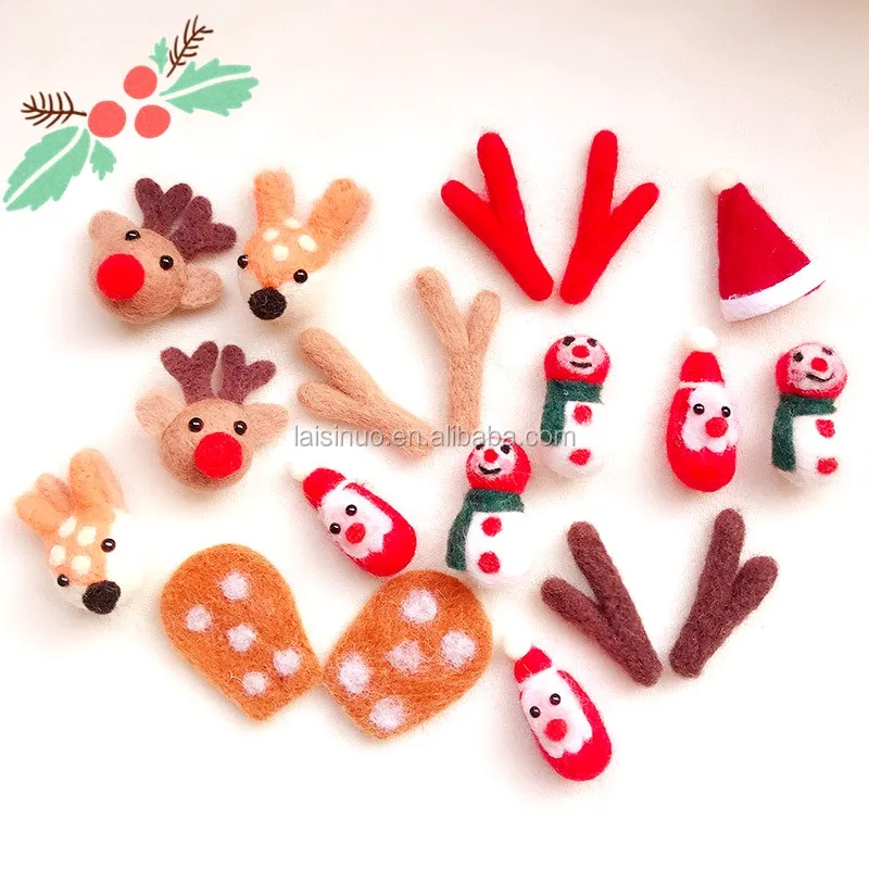 Spot Goods Christmas  Brooch Colorful Wool Felt Balls For Home Decoration