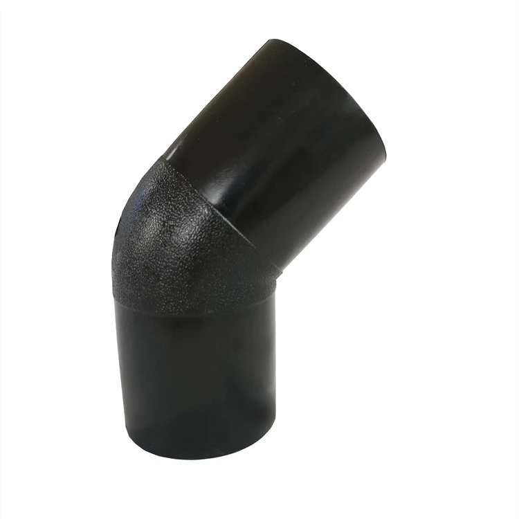 Hdpe водопроводная труба стыковая сварка локоть Pe трубы 45 градусов 90 фитинги