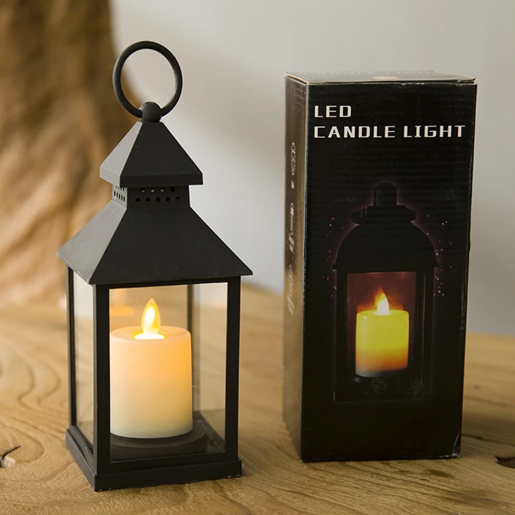 Wholesale  Nordic Plastic Candle Holder Lanterns Battery Led Candle Light Portable Lanterns Decortavie Wedding