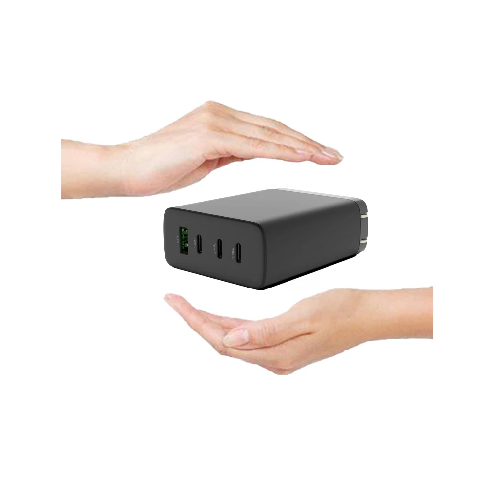 
UK/EU/US Plug 4 ports GaN travel adapter for Mobile phone for 100W GaN P D USB-C Charger laptop 