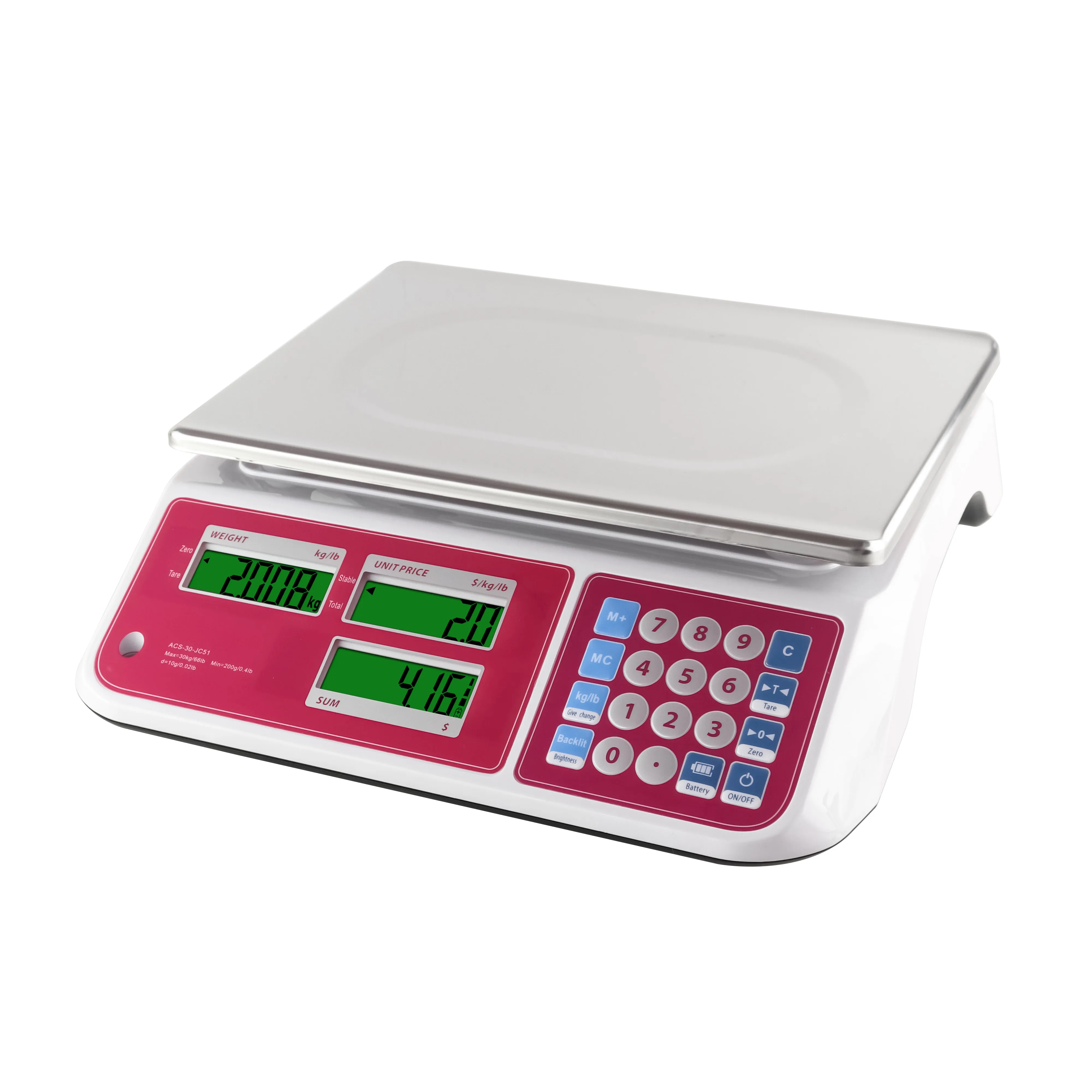 Commercial digital Weighing Scales Price Computing Table Scale for Supermarket