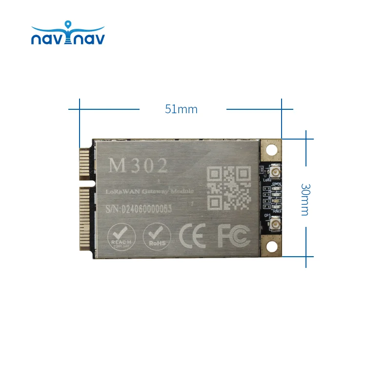 Navynav LoRaWAN Gateway Module M302 Wireless Lora IoT Module SPI/USB Communication Interface