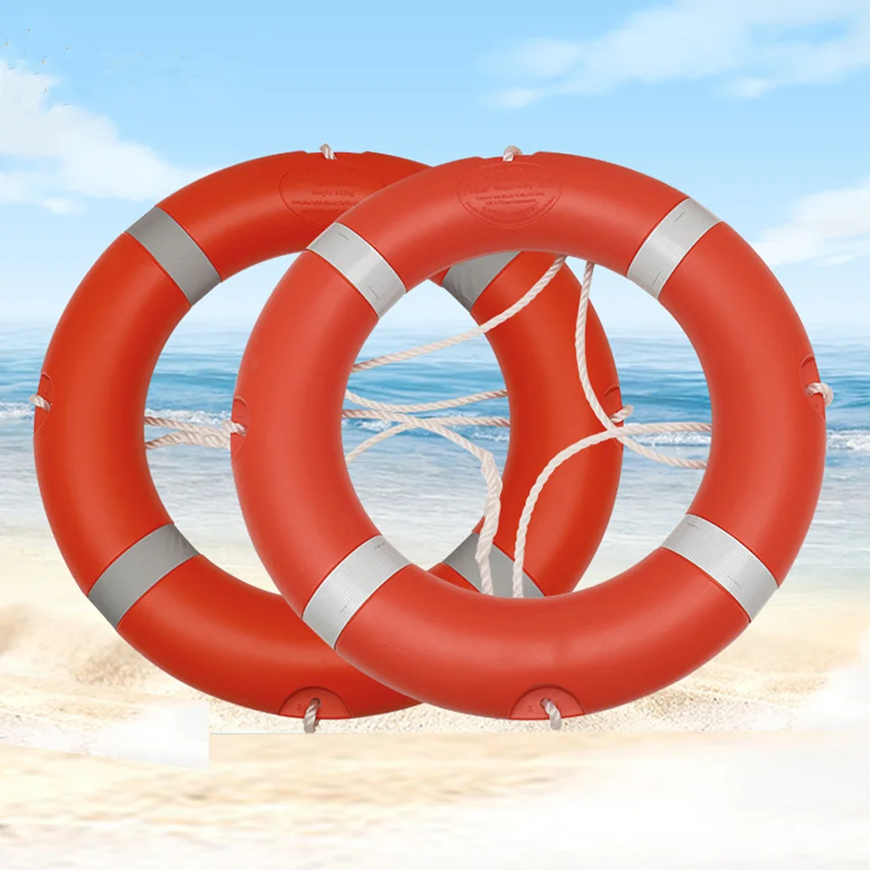 Reflective Durable Marine Life Ring For Water Rescue Swimming Pool Storage Equipment Lifebuoys