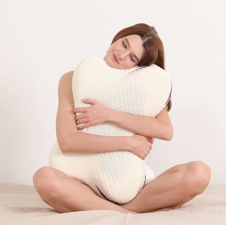 Ergonomic Contour Memory Foam Pillow Cervical Sponge Pillow for Neck Pain Relief